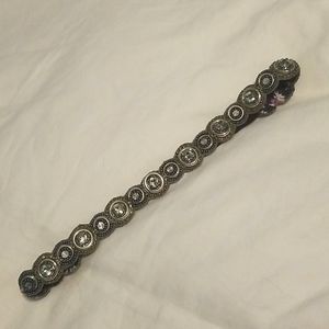 Large Rhinestone Jewel Encrusted Beaded Headband